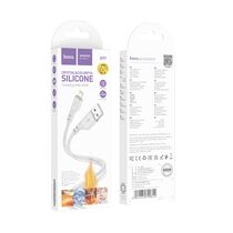 Кабель USB HOCO X97 Crystal (Lightning, 1м, силиконовый, серый)