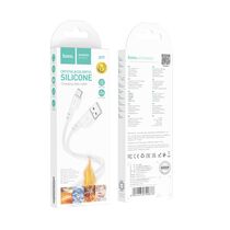 Кабель USB HOCO X97 Crystal (Type-C, 1м, силиконовый, белый)