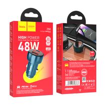 АЗУ HOCO Z50 Leader (1xUSB, 1xType-C, 3А, синий)
