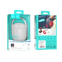 Портативная колонка HOCO HC17 Easy joy 5W, серый, BT, USB, FM приемник, Пластик/ Ткань (6931474796080)