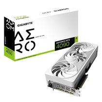 Видеокарта PCI-e: GeForce RTX 4090 Gigabyte (24Gb, GDDR6X, 384 bit, 1*HDMI, 3*DP) GV-N4090AERO OC-24GD