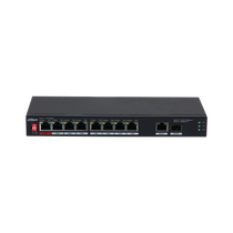 Неуправляемый POE-коммутатор 09 портов Dahua DH-PFS3110-8ET1GT1GF-96 ( 8x100Мбит/ с 1x1Гбит/ с, 8xPOE, PoE‑бюджет 96 Вт) корпус - металл