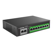 Неуправляемый POE-коммутатор 10 портов Netis P110GC ( 10x1Гбит/ с, 8xPOE, PoE‑бюджет 120 Вт) корпус - металл