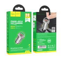 АЗУ HOCO NZ10 Handy (1xUSB, 1xType-C, 4А, серебристый)