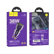 АЗУ HOCO Z52 Spacious (1xUSB, 1xType-C, 3А PD20W, фиолетовый)