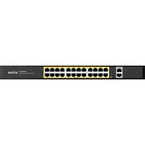 Неуправляемый POE-коммутатор 28 портов Netis P124GH ( 24x100Мбит/ с 2x1Гбит/ с, 2xSFP, 24xPOE, PoE‑бюджет 360 Вт) корпус - металл