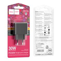 СЗУ HOCO CS15A Ocean PD30W (1xType-C, 3А, черный)