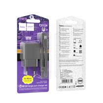 СЗУ HOCO CS12A Ocean (1xUSB, 3А, черный) + кабель micro-USB