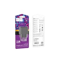 СЗУ HOCO CS11A Ocean (1xUSB, 2.1A, черный)