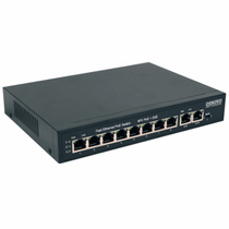 Неуправляемый POE-коммутатор 10 портов Osnovo SW-20820(120W) ( 10x1Гбит/ с, 8xPOE, PoE‑бюджет 115 Вт) корпус - металл