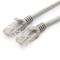 Патч-корд UTP-RJ-45, биметалл, 1 м, Cat5E, Patch, серый (CH-PC-CCA-U5e-1m) упаковка 10 шт.