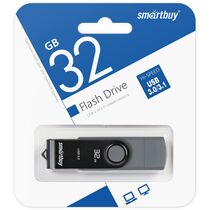 Флеш-накопитель Smartbuy 32Gb USB 3.0/ Type-C Twist Dual Черный (SB032GB3DUOTWK)