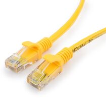 Патч-корд UTP-RJ-45, биметалл, 20 м, Cat5E, Patch, желтый (CH-PC-CCA-U5e-Y-20m)