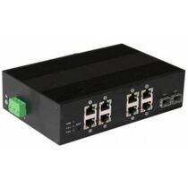 Неуправляемый POE-коммутатор 10 портов Osnovo SW-60802/ IC ( 8x100Мбит/ с, 2xSFP, 8xPOE, PoE‑бюджет 200 Вт) корпус - металл