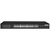 Неуправляемый POE-коммутатор 28 портов Osnovo SW-62444(400W) ( 24x100Мбит/ с, 4хRJ45/ SFP, 24xPOE, PoE‑бюджет 400 Вт) корпус - металл