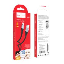 Кабель USB HOCO X72a Creator (Type-C, 1м, силиконовый, Черный)
