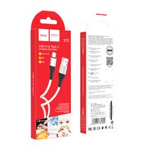 Кабель USB HOCO X72a Creator (Type-C, 1м, силиконовый, Белый)