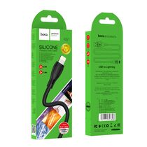 Кабель USB HOCO X61i Ultimate (Lightning, 1м, силиконовый, Черный)