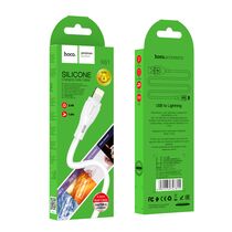 Кабель USB HOCO X61i Ultimate (Lightning, 1м, силиконовый, Белый)