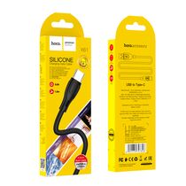 Кабель USB HOCO X61a Ultimate (Type-C, 1м, силиконовый, Черный)