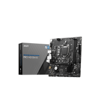 Материнская плата MSI LGA1200: PRO H510M-B [H470, 2*DDR4, 1*PCIEx16, 1*PCIEx1, 4*Sata3, 1*M.2, 2 порта*USB3, D-Sub, HDMI, microATX]
