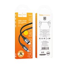 Кабель Type-C HOCO X102 Fresh (Lightning, 1м, плетеный, черный)