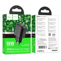 СЗУ HOCO CS21A Rich (1xUSB, 3А, черный)