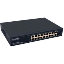 Неуправляемый POE-коммутатор 19 портов Osnovo SW-61621(300W) ( 16x100Мбит/ с 2x1Гбит/ с, 1xSFP, 16xPOE, PoE‑бюджет 300 Вт) корпус - металл