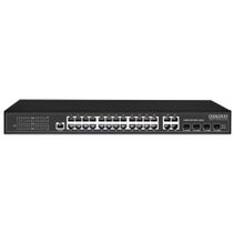 Управляемый PoE-коммутатор 28 портов Osnovo SW-8244/ L(400W) (24х1Гбит/ с, 4хRJ45/ SFP, 24хPoE, PoE‑бюджет 400 Вт) 2+ уровня
