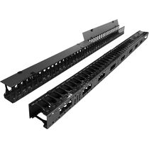 Кабельный органайзер Вертикальный Lanmaster TWT-CBB-DVO-42U/ M односторонний пальцы 42U шир.:19" глуб.:155мм