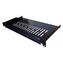 Полка стационарная Lanmaster TWT-CB-SFBF300-1U/ 18 1U нагр.:18кг. 19" 300мм черный (упак.:1шт)