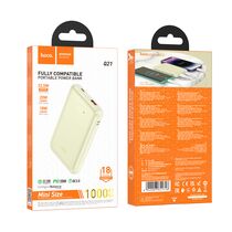 Внешний аккумулятор 10000mAh HOCO Q21 Great, USB x1, Type-C PD20 x1, QC3.0, белый
