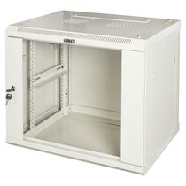 Шкаф коммутационный Lanmaster (TWT-CBWPG-6U-6X6-GY) настенный 6U 600x600мм пер.дв.стекл 60кг серый 500мм 368мм IP20 сталь