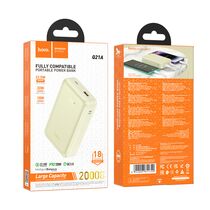 Внешний аккумулятор 20000mAh HOCO Q21 Great, USB x1, Type-C PD20 x1, QC3.0, белый