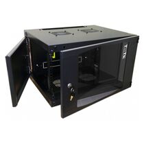 Шкаф коммутационный Lanmaster Next (TWT-CBWNG-9U-6X4-BK) настенный 9U 550x450мм пер.дв.стекл 60кг черный 15.5кг 494мм