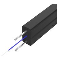 Кабель оптический FTTH, 1 волокно, 0,6 кН, несущий элемент две стальных проволки (CO FTTH1-2)