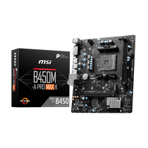 Материнская плата MSI sAM4: B450M-A PRO MAX II [AMD B450, 2*DDR4, 1*PCIEx16, 1*PCIEx1, 4*Sata3, 1*M.2, 4 порта*USB3, DVI, HDMI, microATX]