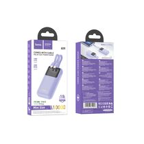Внешний аккумулятор 10000mAh HOCO Q25 Graceful, Type-C PD20 x1, QC3.0, дисплей, пластик, фиолетовый