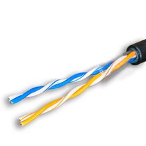 Кабель Cu UTP, Внешний, 2x2x0.51, бухта 305м., Cat5e, Lanmaster (TWT-5EUTP2-OUT)