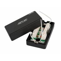 Кабельный соединитель IDC-IDC, неэкранированный NetLan, черный (EC-UCB-IDC-UD2-BK-10) упаковка 10 шт