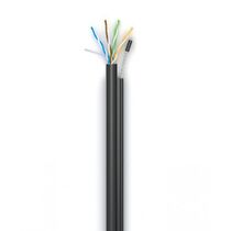 Кабель Cu UTP, Внешний на тросу, 4x2x0.51, бухта 305м., Cat5e, Lanmaster (TWT-5EUTP-OUT-TR)
