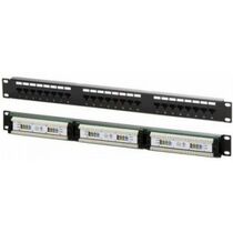 Патч-панель 19" 1U, 24 порта, Cat5e, Lanmaster (NM-PPU24)