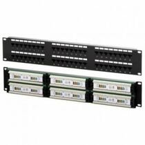 Патч-панель 19" 2U, 48 портов, Cat5e, Lanmaster (NM-PPU48C)