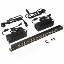 Патч-панель 19" 1U, 16 портов, Cat5e, + POE 120W, Lanmaster (LAN-PP16-POE/ A2)