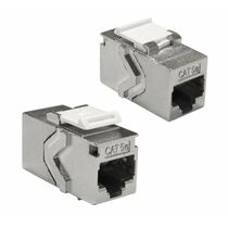 Гнездо вставка RJ-45 повторитель портов (Keystone), Cat5e, экранированный, Lanmaster (LAN-KCP45S5E)