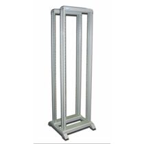 Стойка телекоммуникационная 19" 42U, двухрамная, Ш600xВ2072xГ1000мм, нагрузка 300кг, серая, Lanmaster (TWT-RACK2-42U-6X10)