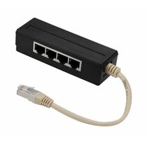 Y-адаптер, 4 параллельных порта RJ-45, горизонтальный, Lanmaster (TWT-Y-1P4H)