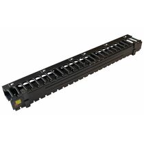 Организатор кабельный 19'' 1U с крышкой, черный Lanmaster (LAN-ORG/ CV-1U)