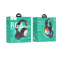 Беспроводные наушники HOCO W48 Focus, Bluetooth, jack 3.5 mm, полноразмерные, черный (6942007618816)