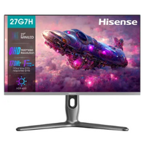 Монитор 27" HISENSE 27G7H серебристый (IPS, 2560х1440, 170 Гц, 1 ms, 600 cd/ m2, 1000:1, DPх1, HDMIх2)